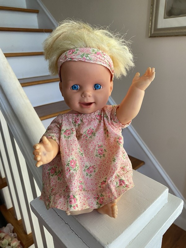 Vtg 1965 Mattel 13" Cheerful Tearful Play Doll Moveable Mouth Collectible Child