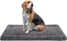 Washable Dog Bed Mat Reversible Dog Crate Pad Soft Fluffy Pet Kennel Beds Dog...