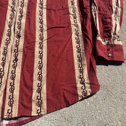 Jack Daniels Long Sleeve Snap Button Shirt Mens Large Western Rodeo Cowboy Rare - Picture 4 of 15
