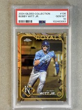 PSA 10 GEM MT Bobby Witt Jr 2024 Topps Gilded Collection #136   #'d /99   ROYALS