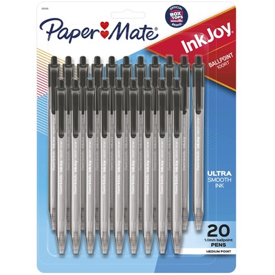 Paper Mate 1951395 InkJoy 100RT Retractable Ballpoint Pens, Medium Point, Black,