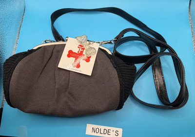 Fuzzy Nation Brown Dachshund Crossbody bag faux fur lined