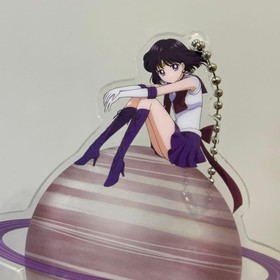 Sailor Moon Flash Acrylic Keychain LE Saturn 30th Anniv MIB LightUp