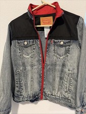 Levi's Strauss Youth Denim Trucker Jacket Full Zip Boys Medium 10/12 yrs NWT