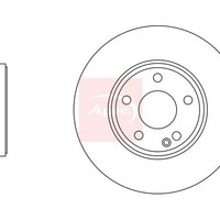 VW Amarok 2010 Bremsscheibe Vorne (Einzeln) Apec Apec