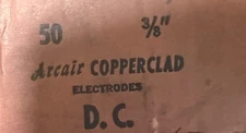 Arcair 22-063-003 Copperclad Pointed Electrodes, 3/8" x 12", 150 Rods 3 Boxes