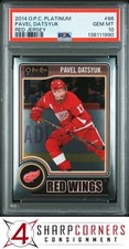 2014 O-PEE-CHEE PLATINUM RED JERSEY #86 PAVEL DATSYUK HOF  PSA 10