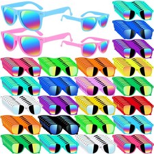 Oleitodh 90 Pcs Kids Sunglasses Bulk Party Favors,Neon Party Sunglasses for B...