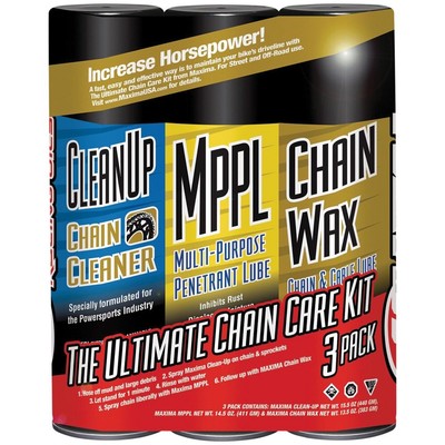 70-749203-3PK Chain Wax Ultimate Chain Care Aerosol Combo Kit, (Pack of 3)