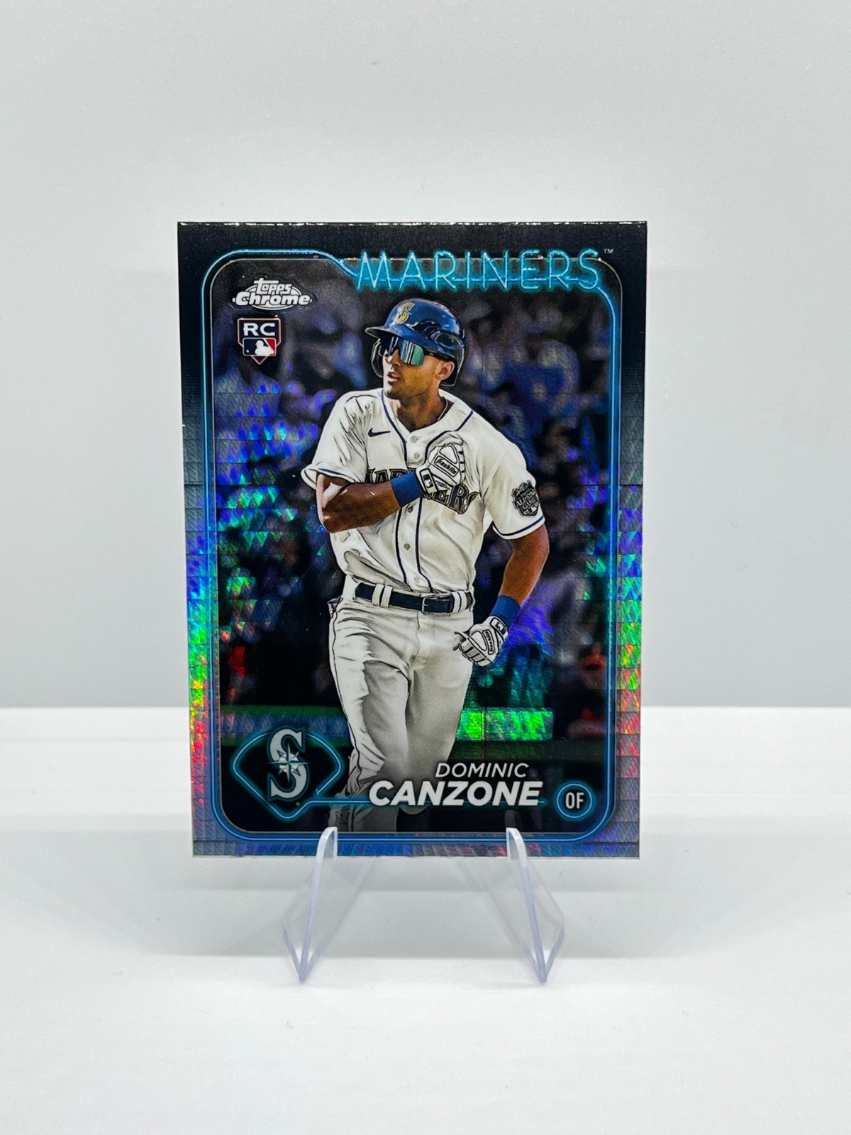 DOMINIC CANZONE RC 2024 Topps Chrome #133 Prism Refractor Rookie SEA Mariners