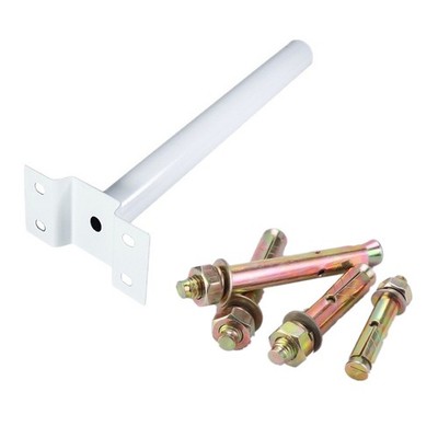 20 inch Length Solar Pole Mounting Bracket Extension Kit Wall Metal Barn Fixture