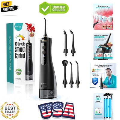 #ad Portable Water Flosser for Teeth: 10 Pressure Settings Professional Water Den... $52.19