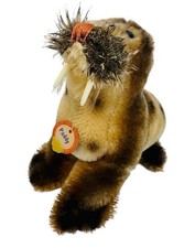 1960  s Steiff Mohair Small With Original Tag Paddy Walrus Pre-owned