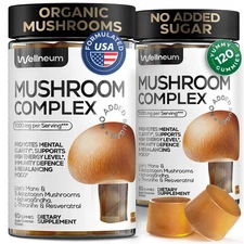 Mushroom Gummies 5000mg – Lions Mane, Adaptogens, Ashwagandha, Focus & Energy