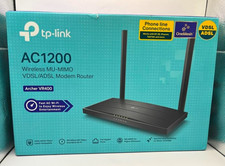 TP-Link AC1200 Archer VR400 Wireless VDSL Dual-Band WiFi Modem Router Un-Used