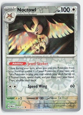 Noctowl Rare SV: Prismatic Evolutions 078/131 NM
