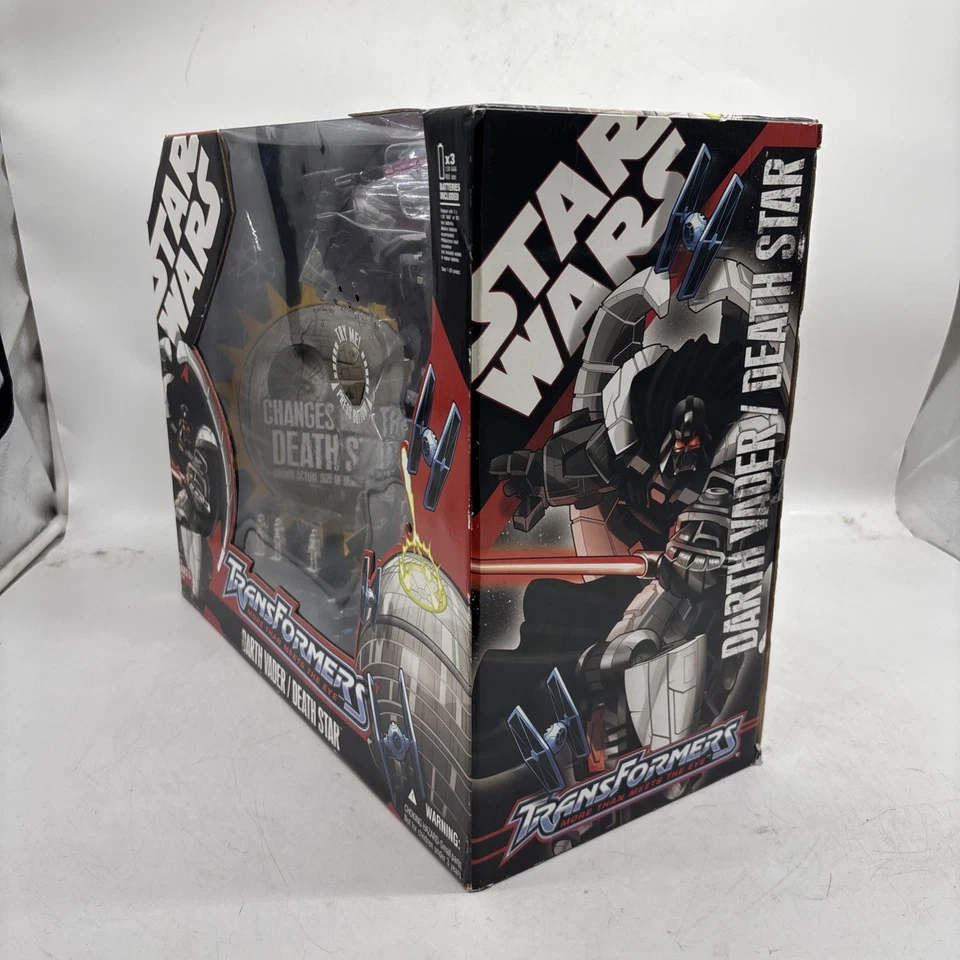 TRANSFORMERS STAR WARS DARTH VADER DEATH STAR FIGURE 2007 HASBRO NO SABER - Image 2 of 4