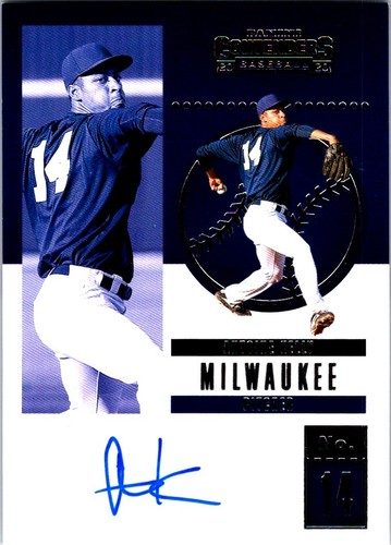 2020 PANINI CONTENDERS ANTOINE KELLY AUTO SP MILWAUKEE BREWERS #CA-AK