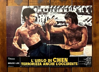 FOTOBUSTA 2 MANIFESTO CINEMA L'URLO DI CHEN TERRORIZZA ANCHE L'OCCIDENTE LEE USA