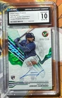 Junior Caminero Green Refractor Auto /150 2024 Topps Pristine Rookie CGC 10 Gem