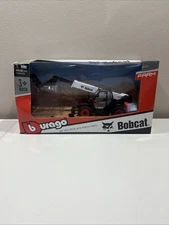 Burago 1/50 Scale - Bobcat T40.180SLP Telescopic Handler Pallet Fork Bad Box D1