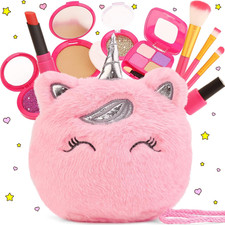 Pretend Makeup Kit for Toddlers Girls Toys Age 3 4 5 6 7 8 Years Old Gifts, Fake