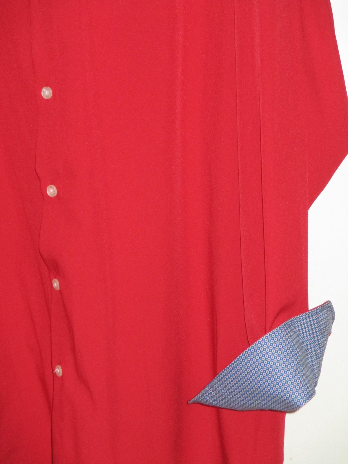 Murano Performance red button front shirt Size XL… - image 3