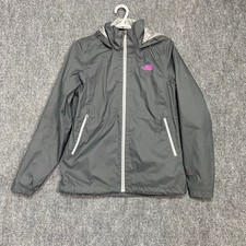 The North Face Women's M Gray Lightweight Full Zip Hooded Jacket DryVent Pockets