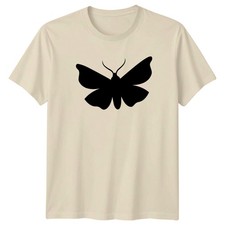 Moth Silhouette T-Shirt Entomology Nature Birthday Gift For Him And Her