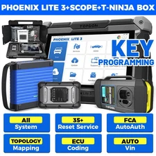 TOPDON PHOENIX Lite3+T-ninja Box Advanced Diagnostic Scanner Kit KEY Programming