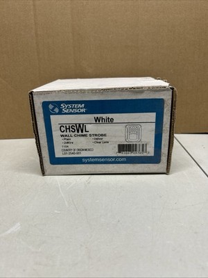 NEW IN BOX System Sensor CHSWL Wall Chime Strobe White