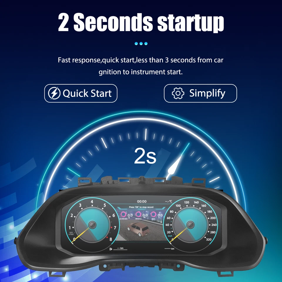 Digital Gauges Dashboard Instrument Cluster For Skoda Octavia Pro MQB 2019-2025 Foto 4 de 4