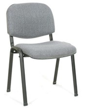 Poltrona fissa venere grigio per ufficio da attesa m0294-03