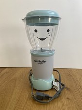 Nutribullet Baby Food Maker Blender Smiley Aqua Blue Works Perfect Nice Clean 