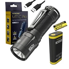 Nitecore MT1C PRO Compact Everyday Carry Flashlight- 1,000 Lumens w/ NC10000 10,