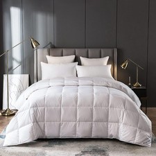 Lightweigt Goose Down Comforter Blanket Duvet Insert for Summer/Warm Weather,