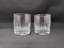TWO Aegean by Schott-Zwiesel 3.5" Old Fashioned Rocks Glasses Cut Crystal Glass