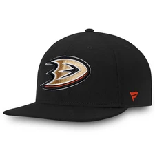 Men's Fanatics Black Anaheim Ducks Core Fitted Hat
