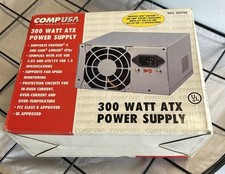 CompUSA 300 Watt ATX Power Supply SKU283769 FCCClass B & UL Open Box Not Tested