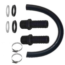 Water Butt Connector Pipe Link Kit Downpipe Rain Barrel Connecting Hose Kit 25mm
