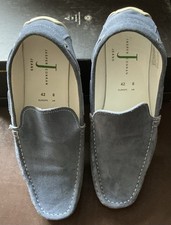 REDUCED Jasper Conran Blue Suede Deck/boat-shoes, Size 8
