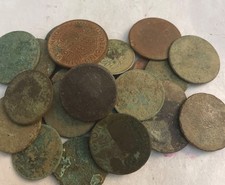 25 Old English Coins Found Metal Detecting 3