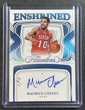 1/1 MAURICE MO CHEEKS 2023-24 PANINI FLAWLESS ENSHRINED AUTO PLATINUM 1/1 76ERS