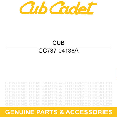 CUB CADET 737-04138A Oil Drain Fitting M20x2.5 Z Force SX ZT1 ZT2 ZT3 ZTX5 ZTX6
