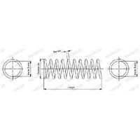 2X Fahrwerksfeder Hinten FüR Mercedes C-Klasse W203 00 Bis 07 Monroe M112946 Neu