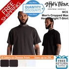 ? Shaka Wear Men's Cropped Max Heavyweight T-Shirt Short Sleeve Up To 2XL MCS