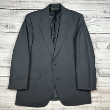 VINTAGE Brooks Brothers Sport Coat Men 42 Reg Gray Blazer Houndstooth Check USA