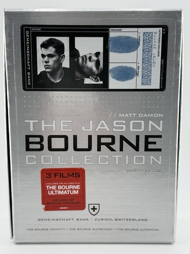 The Jason Bourne Collection Limited Edition 3 Film Box Set (DVD, 4-Disc Set) - 第 1/16 張圖片