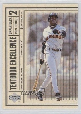 1999 Upper Deck Textbook Excellence Barry Bonds #T25 0j6