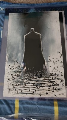 Batman: The Black Mirror Fine Art Convention Print Jock Scott Snyder Signed